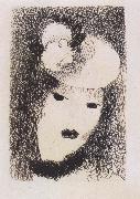 Marie Laurencin Woman wearing the hat oil painting